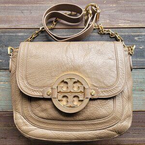 Tory Burch Crossbody Bag in Taupe with Gold Hardware